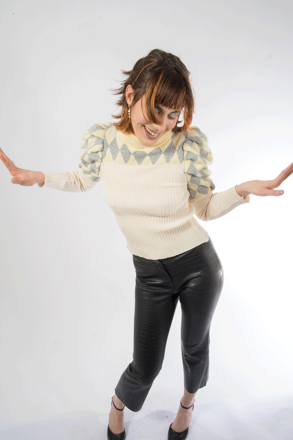 Diamond Turtleneck Sweater