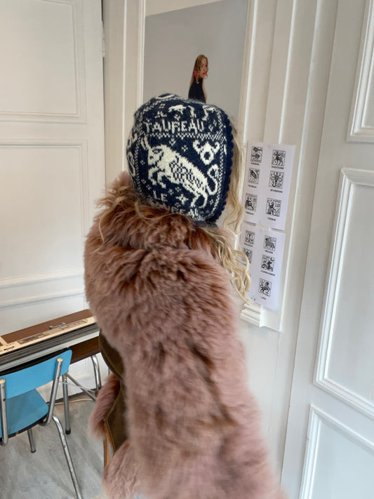 Navy & Cream Zodiac Balaclava
