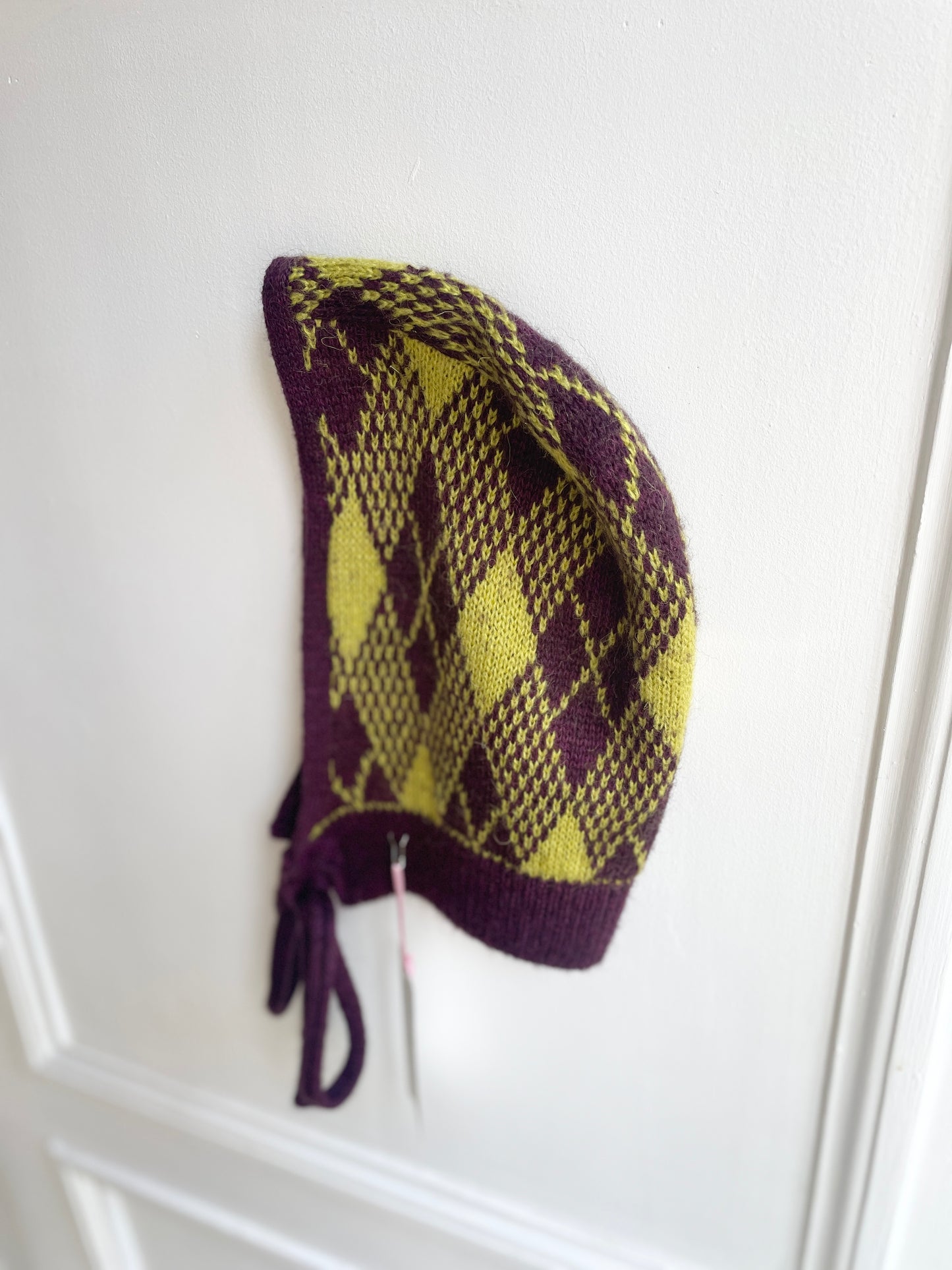 Tartan Prune & Acid Green