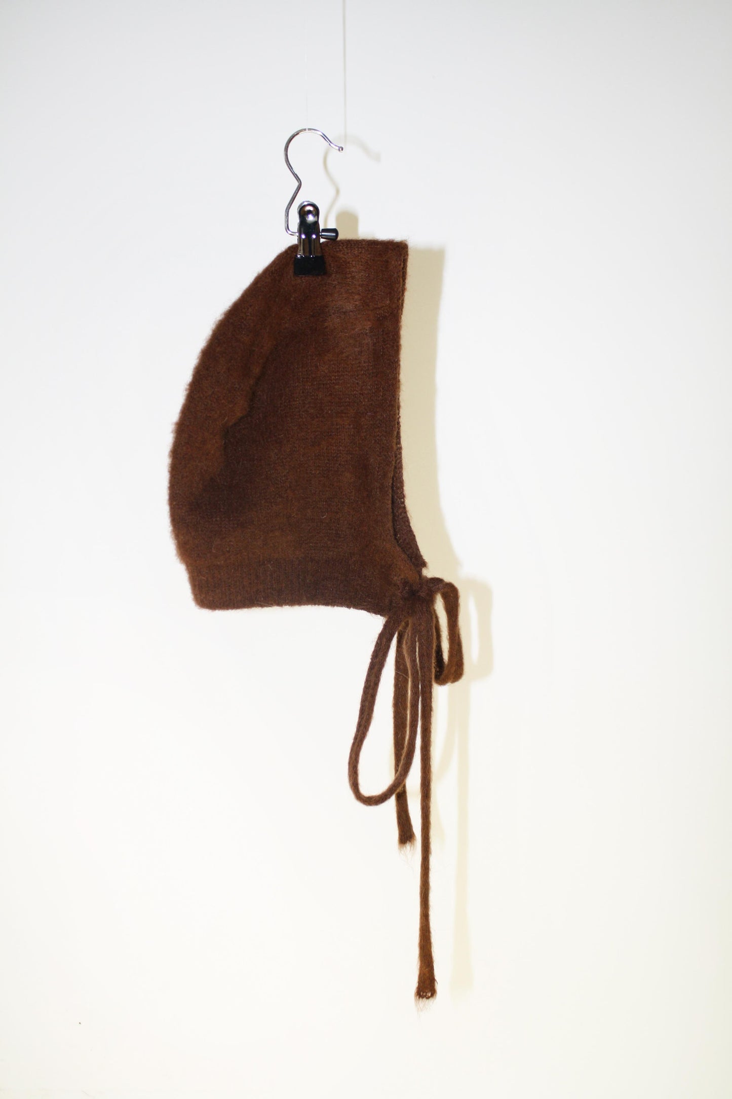 Brown Brushed Ribbon Balaclava