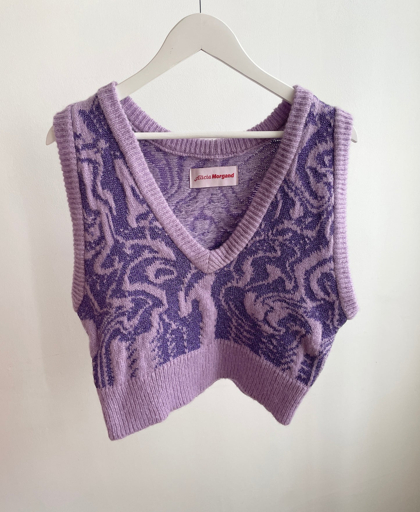Marble Purple Vest, Size S, Ready to ship