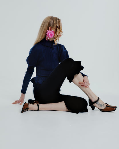 Navy Pourpoint Sweater