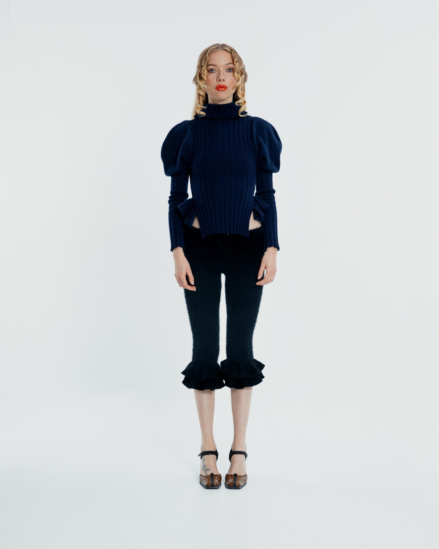 Navy Pourpoint Sweater