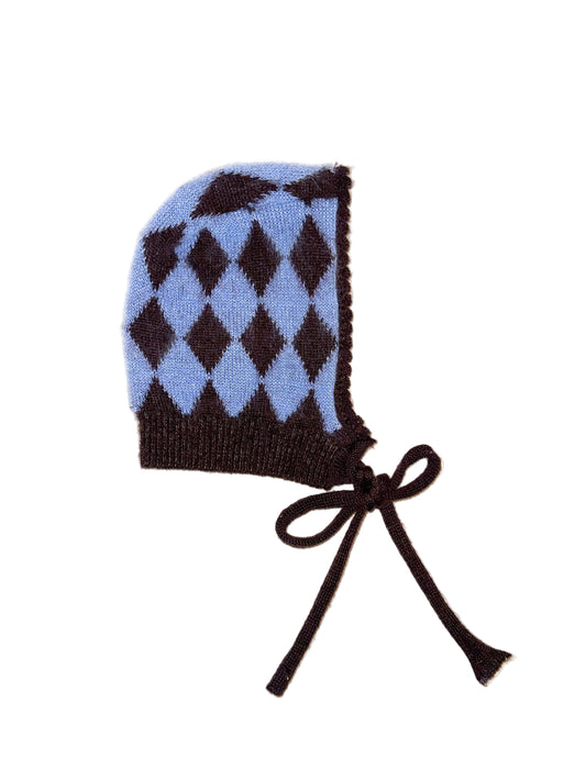 Brown & Blue Diamond Balaclava