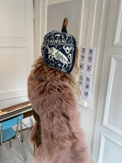 Navy & Cream Zodiac Balaclava