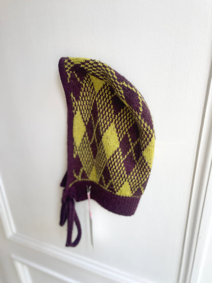 Tartan Prune & Acid Green
