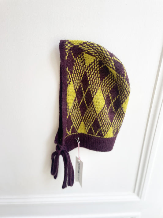Tartan Prune & Acid Green