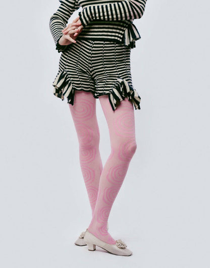 Striped Navy & Cream Short